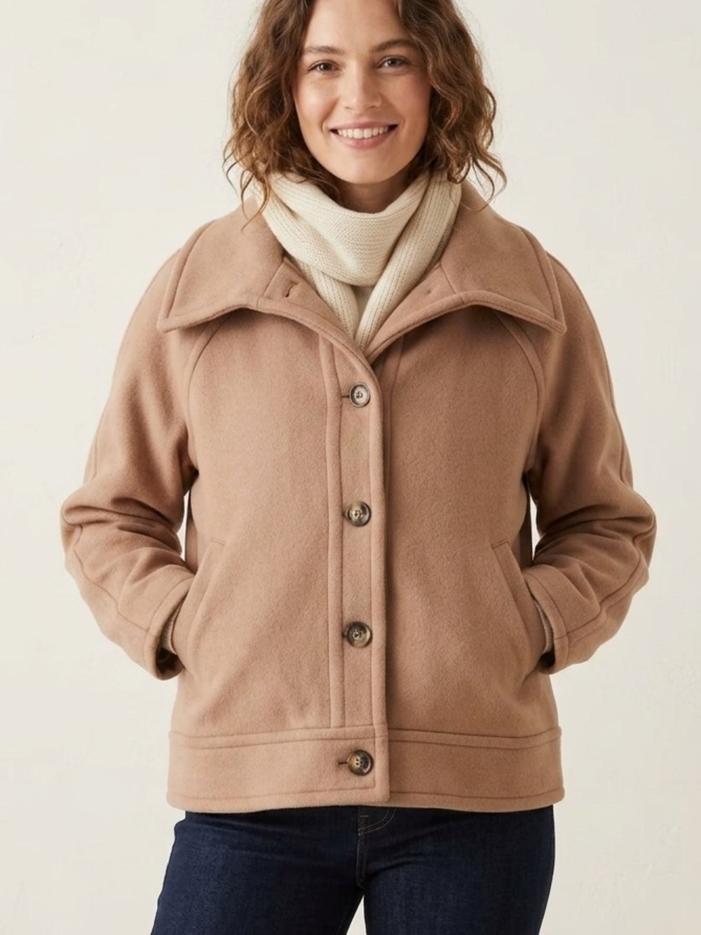 Summersalt Warmest Wool Short Coat Extra Large XL